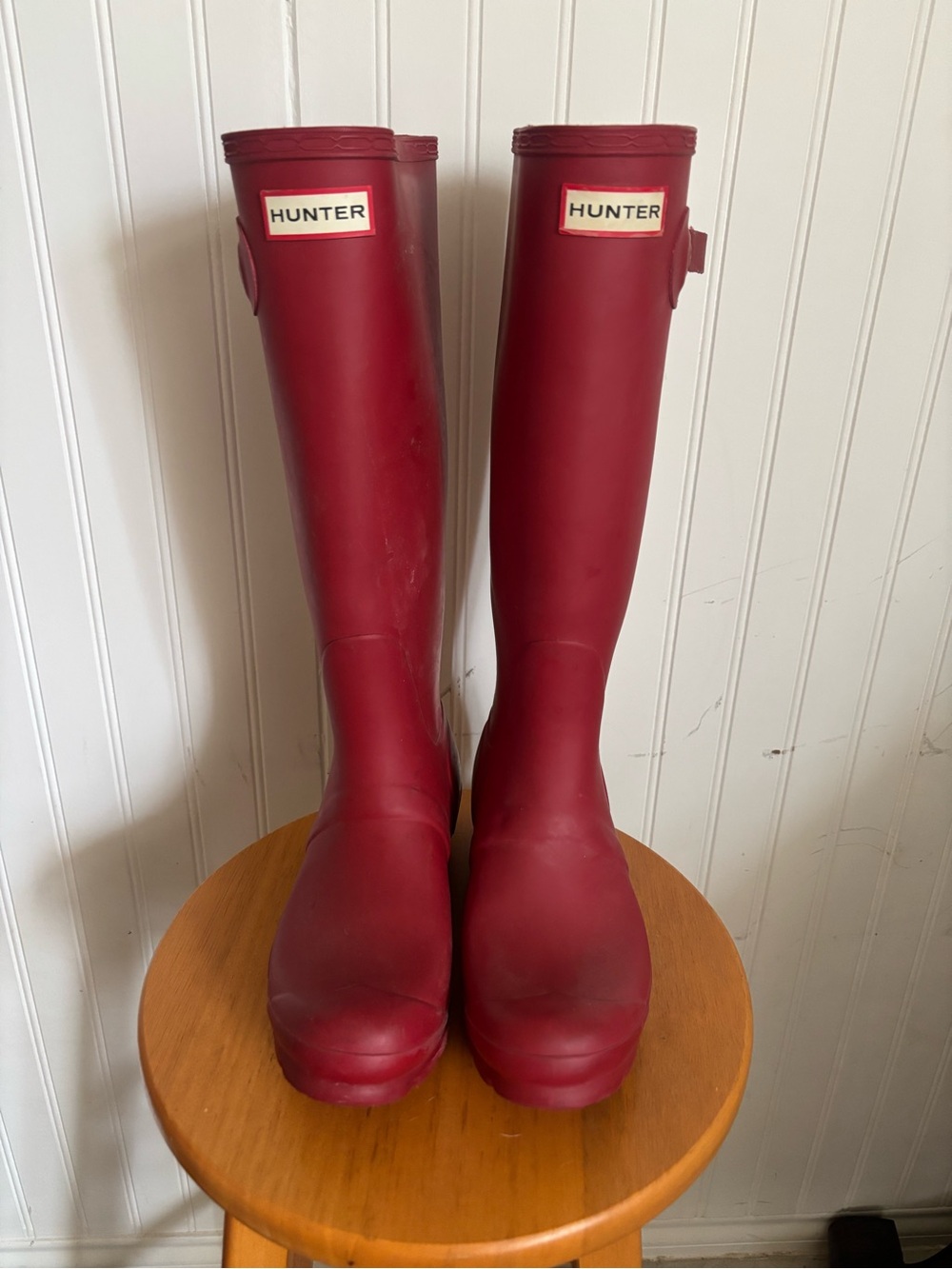 Hunter Tall Red Rain Boots